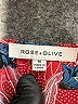 Rose + Olive 100% Polyester Red Long Sleeve Blouse Size M - photo 7