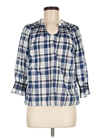Talbots 3/4 Sleeve Button-Down Shirt (view 1)