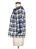 Talbots Plaid Blue 3/4 Sleeve Button-Down Shirt Size Med Petite - photo 5