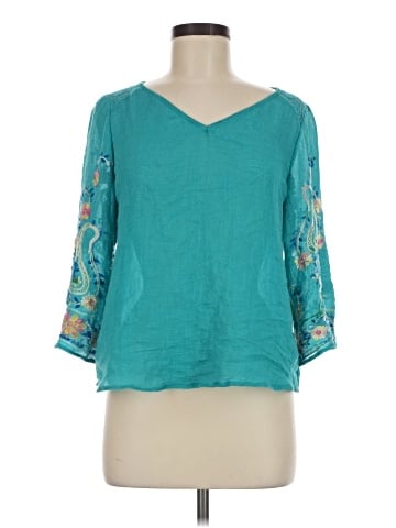 Fig and Flower 3/4 Sleeve Blouse (view 1)
