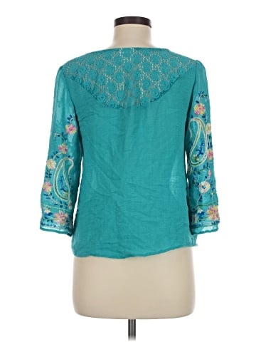 Fig and Flower 3/4 Sleeve Blouse (view 2)