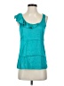 Theory Solid Teal Sleeveless Blouse Size P (petite) - photo 1