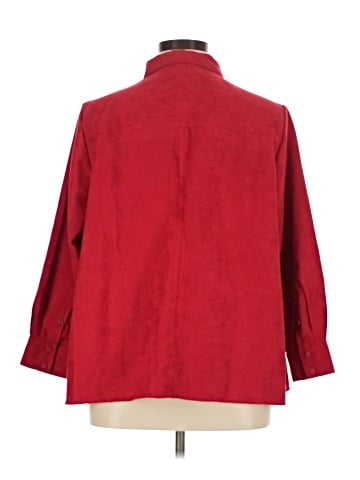 Catherines 3/4 Sleeve Button-Down Shirt (view 2)
