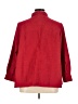 Catherines Solid Red 3/4 Sleeve Button-Down Shirt Size 1X - photo 2