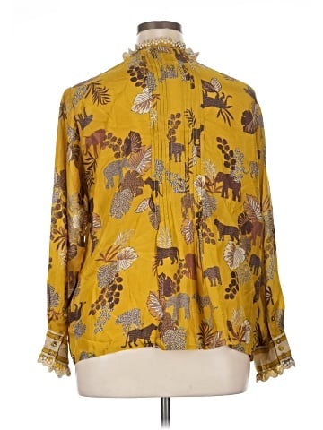 Johnny Was Long Sleeve Silk Top (view 2)