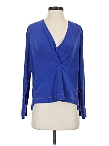 Rag & Bone Long Sleeve Silk Top (view 1)