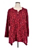 Catherines 100% Polyester Red Pullover Sweater Size 1X - photo 1