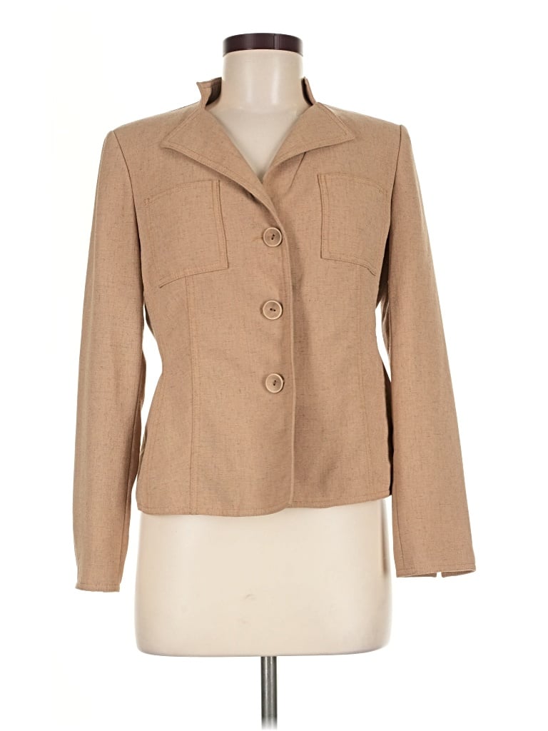 Pre-owned Kasper Blazer Jacket In Tan