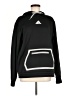 Adidas 100% Polyester Black Pullover Hoodie Size M - photo 1