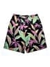 Patchington 100% Polyester Tropical Black Shorts Size M - photo 1