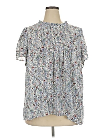 Rose + Olive Short Sleeve Blouse (view 1)