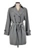 Talbots 100% Polyester Gray Trenchcoat Size 6 - photo 1