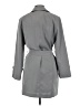 Talbots 100% Polyester Gray Trenchcoat Size 6 - photo 2