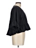 Francesca's Black 3/4 Sleeve Top Size L - photo 4