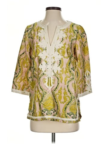 J.Crew 3/4 Sleeve Silk Top (view 1)