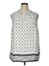 Talbots 100% Polyester Silver Sleeveless Blouse Size 1X - photo 1
