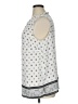 Talbots 100% Polyester Silver Sleeveless Blouse Size 1X - photo 5