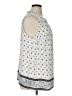 Talbots 100% Polyester Silver Sleeveless Blouse Size 1X - photo 4