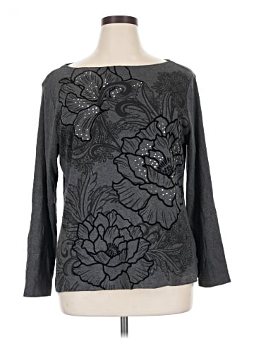 Karen Scott Long Sleeve Blouse (view 1)