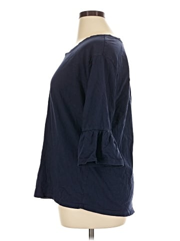 Roaman's 3/4 Sleeve Top (view 2)