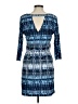 Guess Print Blue Casual Dress Size 6 - photo 2