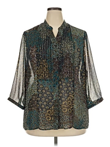 Cj Banks 3/4 Sleeve Blouse (view 1)