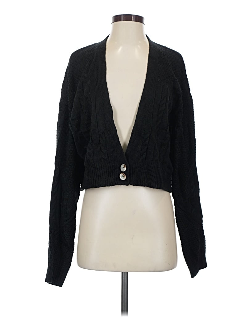Pre-owned Andree By Unit Cardigan Sweater In Black