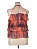 DR2 100% Polyester Orange Sleeveless Blouse Size XL - photo 2