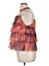 DR2 100% Polyester Orange Sleeveless Blouse Size XL - photo 5