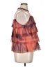 DR2 100% Polyester Orange Sleeveless Blouse Size XL - photo 4