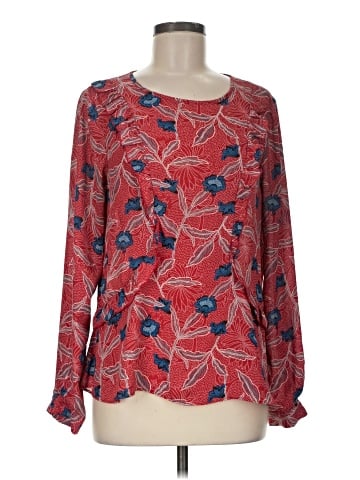 Rose + Olive Long Sleeve Blouse (view 1)