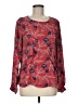 Rose + Olive 100% Polyester Red Long Sleeve Blouse Size M - photo 1