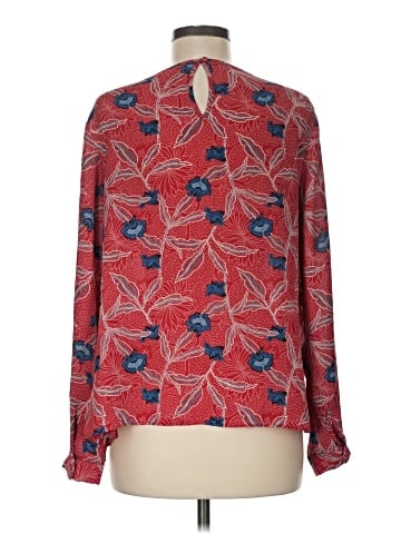 Rose + Olive Long Sleeve Blouse (view 2)