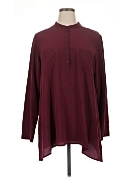 Eileen Fisher Long Sleeve Silk Top (view 1)