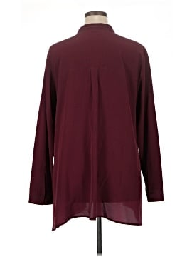 Eileen Fisher Long Sleeve Silk Top (view 2)