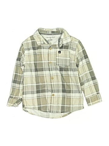 CALVIN KLEIN JEANS Long Sleeve Button-Down Shirt (view 1)