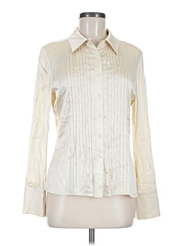 St. John Long Sleeve Silk Top (view 1)