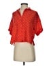 Monki Red Short Sleeve Turtleneck Size XS - photo 2