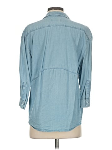 Zara Collection 3/4 Sleeve Button-Down Shirt (view 2)
