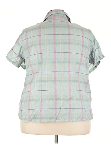 Basic Editions Short Sleeve Button-Down Shirt (view 2)