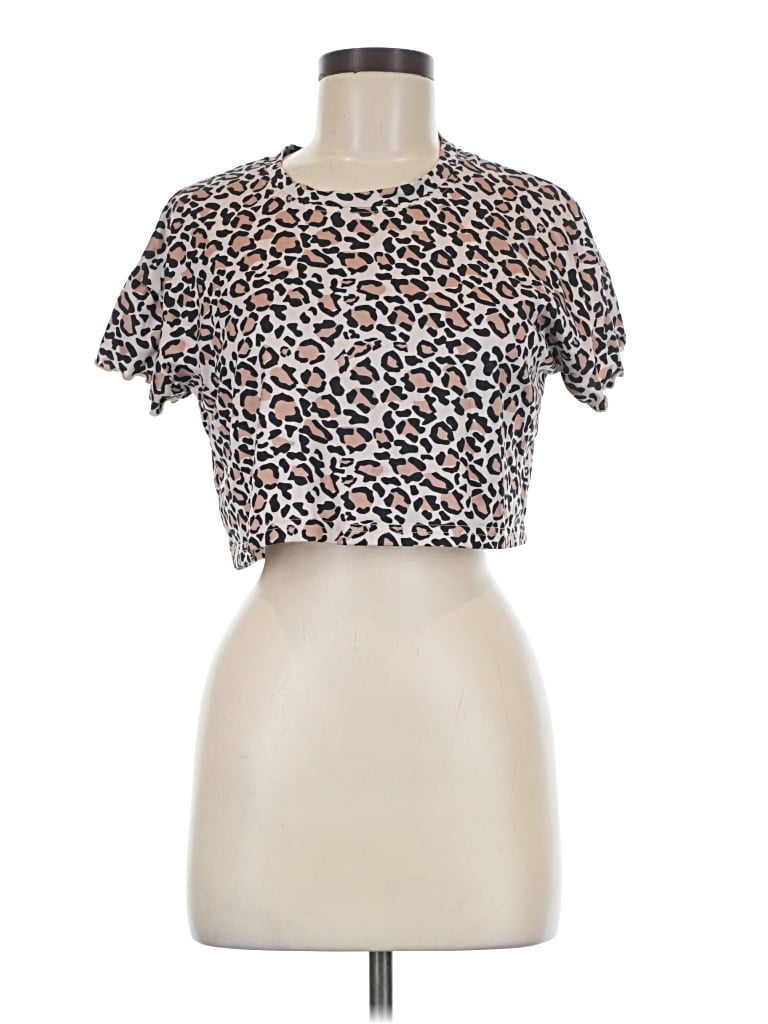 Pre-owned Anna-kaci Short Sleeve T-shirt In Brown