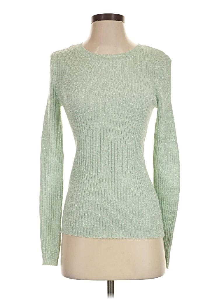 Pre-owned Nine West Pullover Sweater In Green