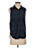 Splendid Black Sleeveless Button-Down Shirt Size XS - photo 1