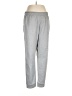 Nike 100% Polyester Solid Gray Sweatpants Size L - photo 1