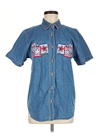 Bobbie Brooks Short Sleeve Button-Down Shirt (view 1)
