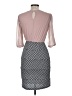 En Focus Studio 100% Polyester Chevron-herringbone Gray Cocktail Dress Size 6 - photo 2