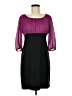 I.N. Studio 100% Polyester Color Block Purple Cocktail Dress Size 8 (petite) - photo 1