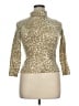 J. McLaughlin 100% Cashmere Animal Print Tan Cashmere Pullover Sweater Size 1X - photo 1