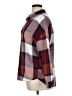 Universal Thread 100% Cotton Plaid Burgundy Long Sleeve Blouse Size XL - photo 5