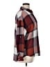 Universal Thread 100% Cotton Plaid Burgundy Long Sleeve Blouse Size XL - photo 4